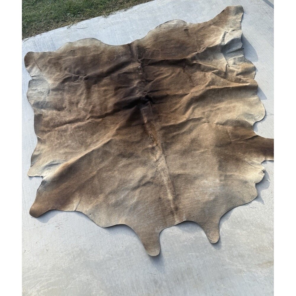 IKEA KOLDBY Genuine Cowhide Rug โ Brown (74x71)